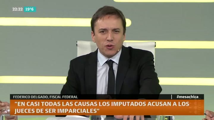 La transmisión de la indagatoria de Cristina explica cómo está la justicia hoy', Federico Delgado