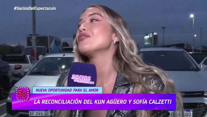 Sofía Calzetti confirmó su reconciliación con el Kun Agüero