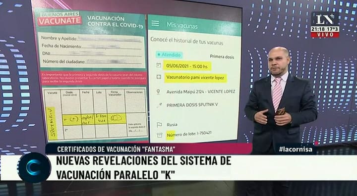 Nuevas revelaciones del sistema de vacunación 'K' paralelo