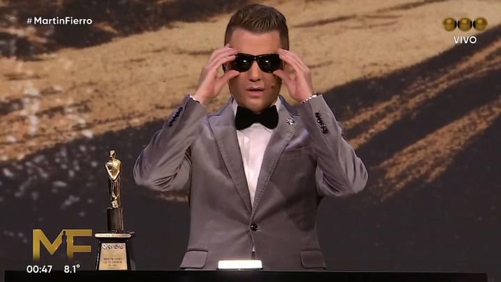 Guido Kaczka recibió el Martín Fierro de Oro