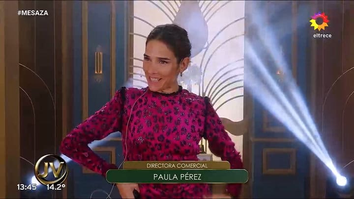 El look animal print de Juana Viale