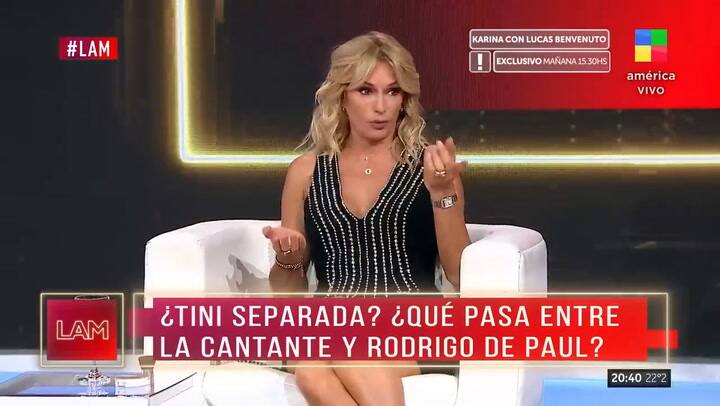 Yanina Latorre acusó a Sebastián Yatra de haberle sido infiel a Tini Stoessel