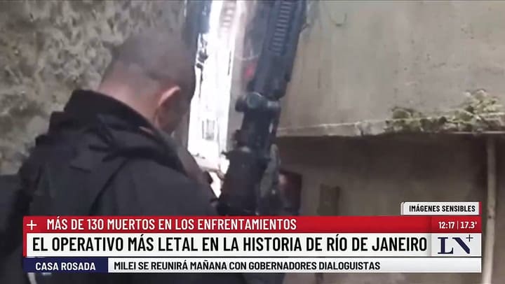 Drama y horror en la favelas de Río: violencia extrema y más de 130 muertos