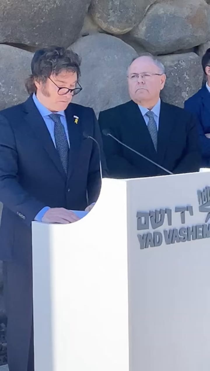 El discurso de Javier Milei en Yad Vashem, el museo de la historia del Holocausto, en Jerusalén