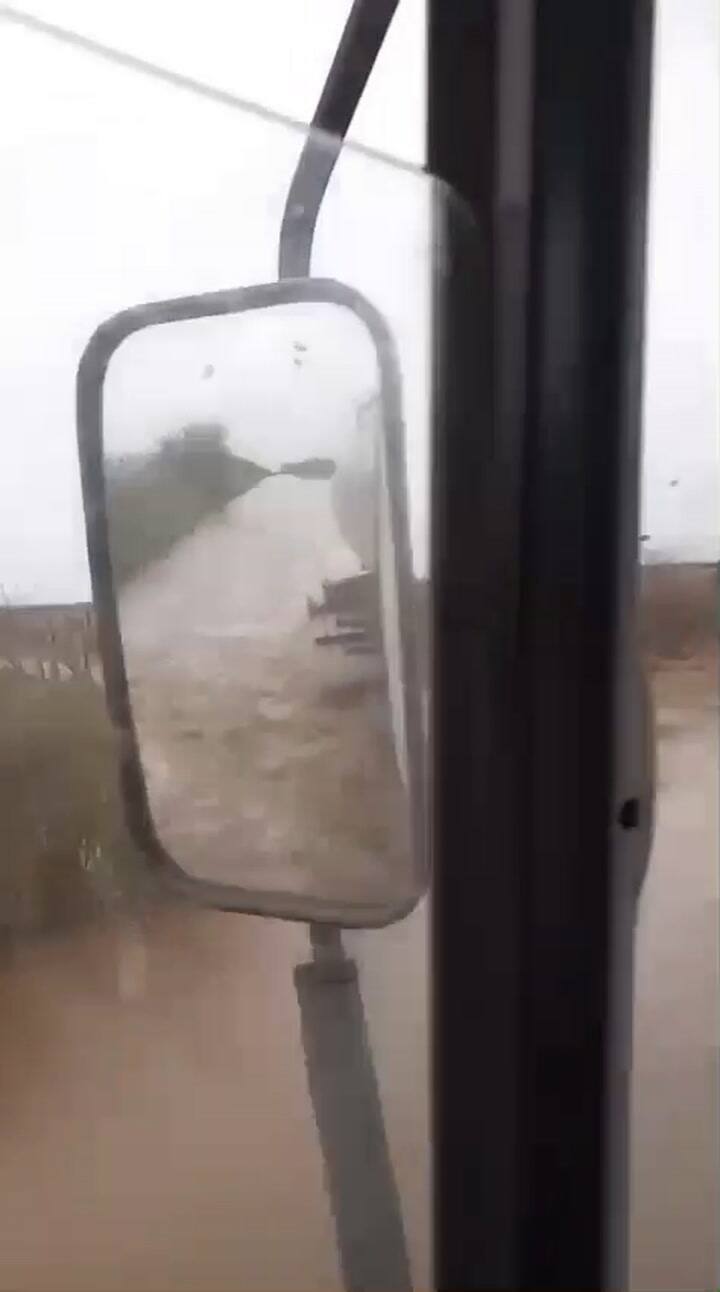 Caminos intransitables cerca de La Pobladora, Córdoba