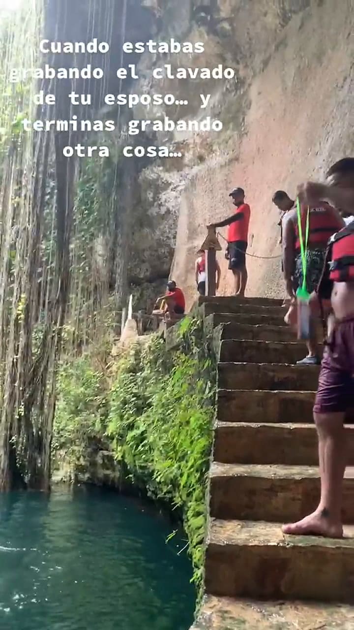 La insólita situación que se vivió en un cenote de México