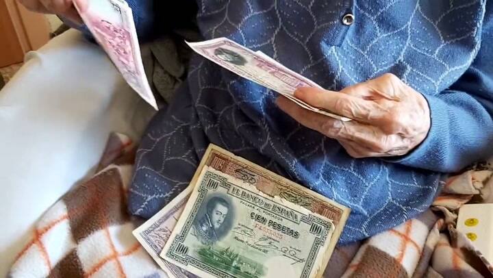 María Branyans cuando tenía 115