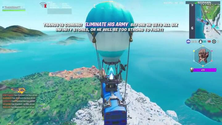 Así se juega a Fortnite con Avengers - Fuente: YouTube