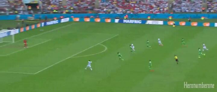 El primer gol de Messi ante Nigeria en el Mundial 2014 - Fuente: YouTube