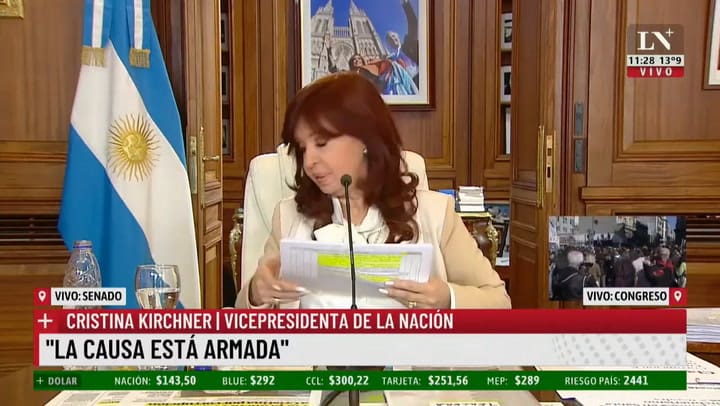 CFK: “LA NACION y Clarín son las naves insignias del lawfare'