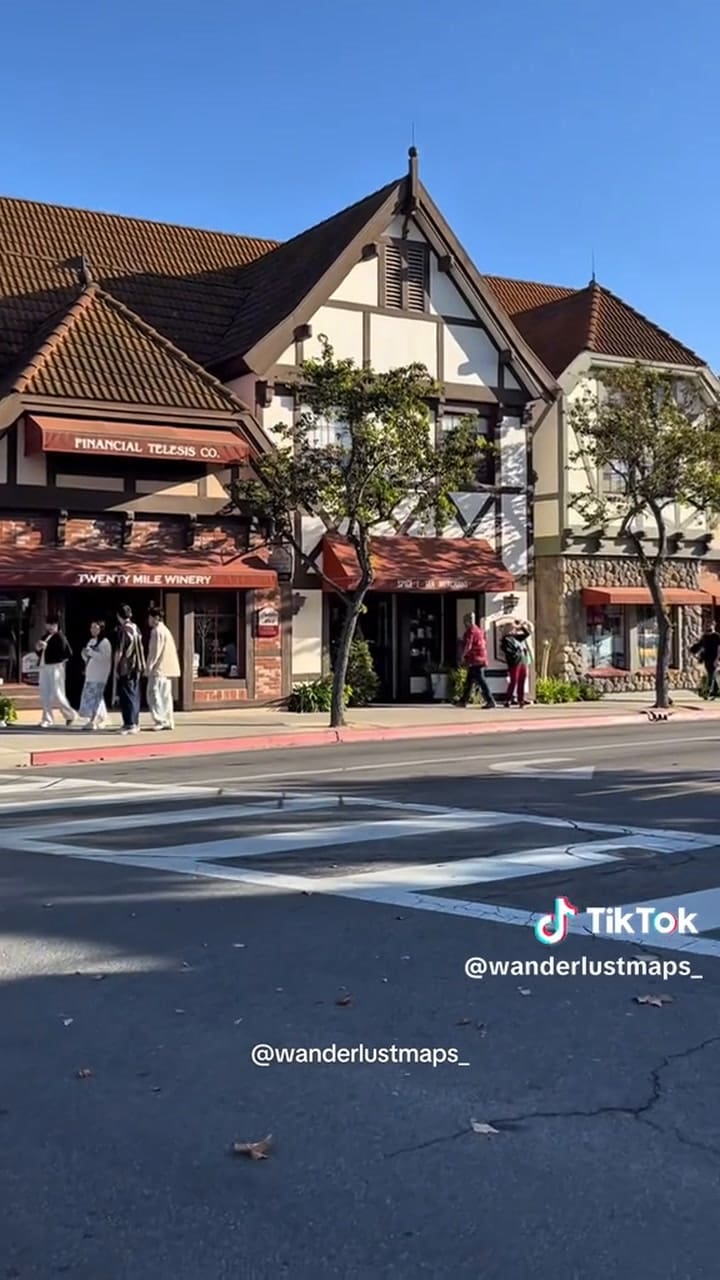 En TikTok, Solvang fue presentado como “el lugar perfecto para visitar con tu familia”