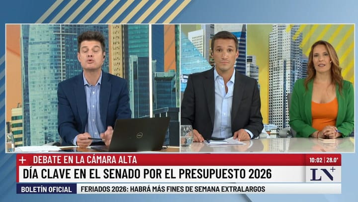Dia clave en el Senado por el Presupuesto 2026