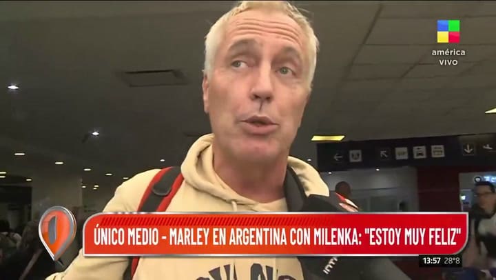 Marley regresó a Argentina con Milenka, su hija recién nacida