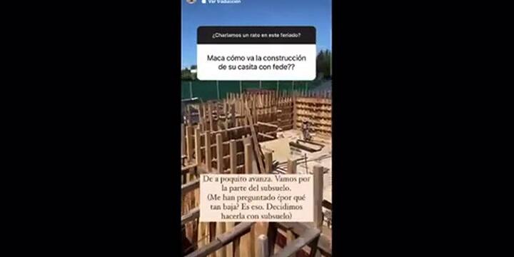 Maca Rinaldi mostró su hogar en construcción