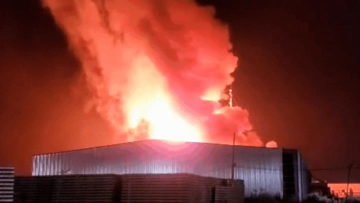 Intense footage of Carlos Spegazzini's explosion