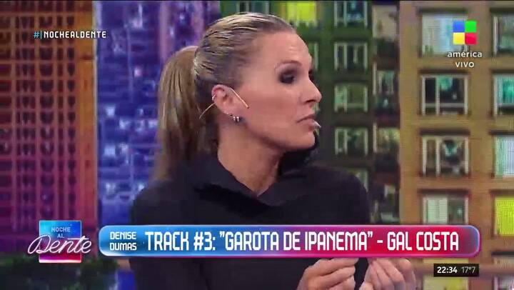 Denise Dumas recordó a su papá en Noche al Dente