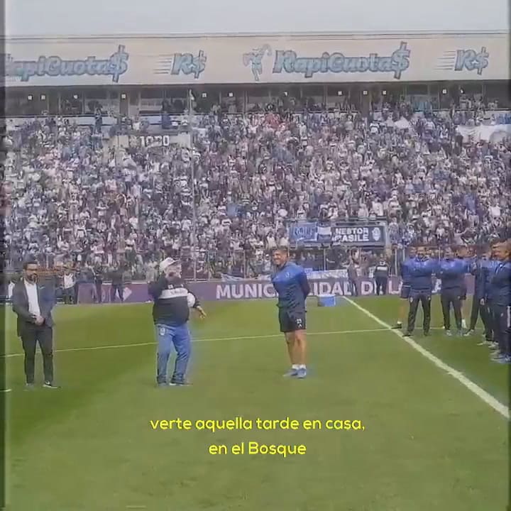 El homenaje de Gimnasia y Esgrima La Plata a Maradona