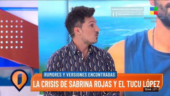 El Tucu López planea reconquistar a Sabrina Rojas