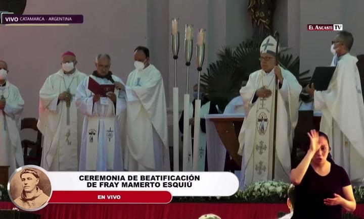 Ceremonia de beatificación de Fray Mamerto Esquiú