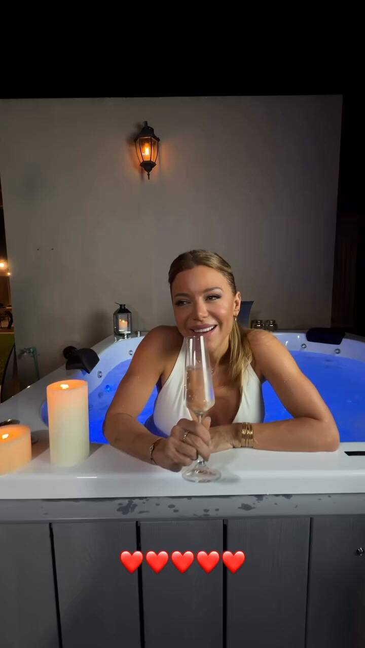 Evangelina Anderson y la noche romántica que le prepararon para San Valentín