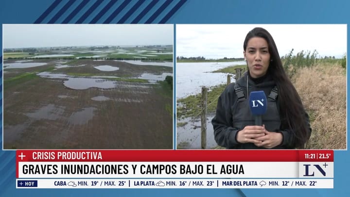 El drama de las inundaciones en el campo