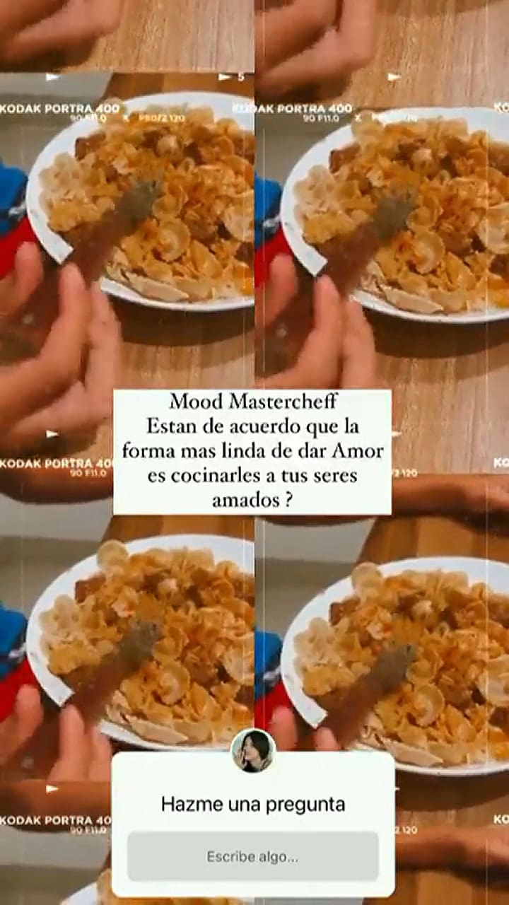 Wanda Nara cocinó pastas para su hijo Valentino, pero su reacción no fue la que esperaba