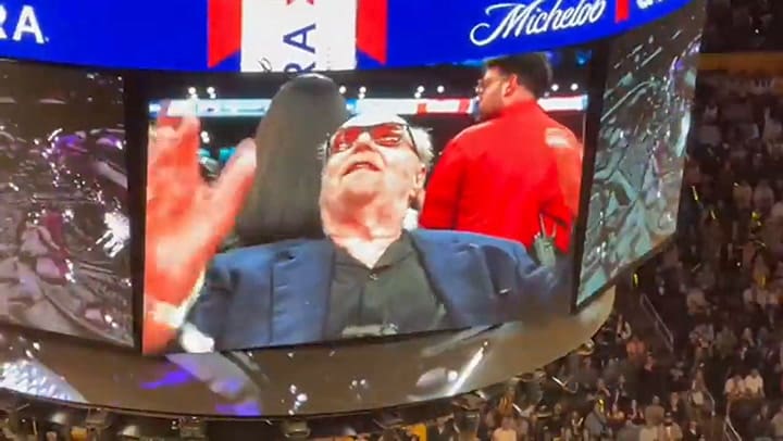 Homenaje a Jack Nicholson en la NBA