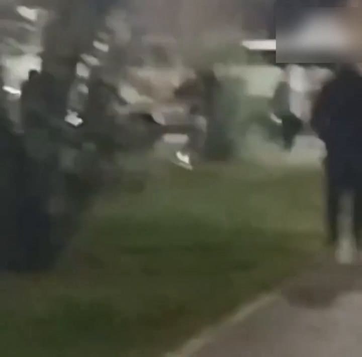 El momento del ataque en Mendoza