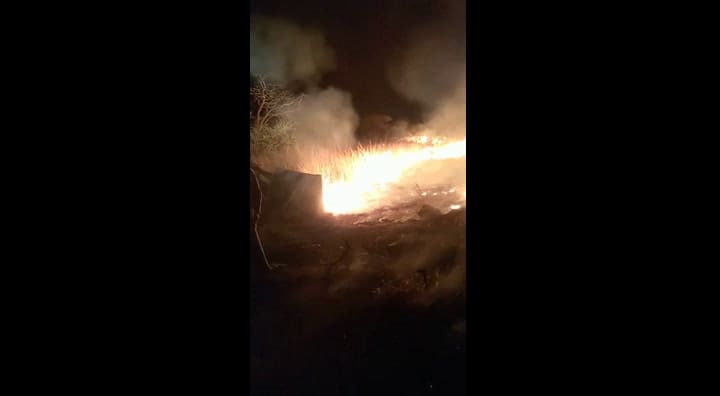 Así combaten el fuego en Mercedes, Corrientes