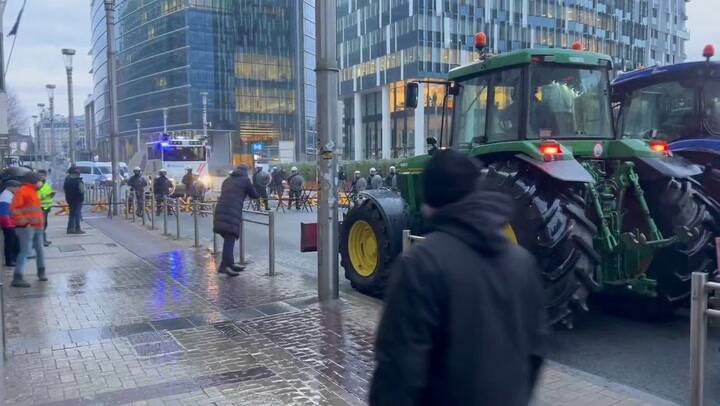 Protestas masivas de agricultores en Bruselas