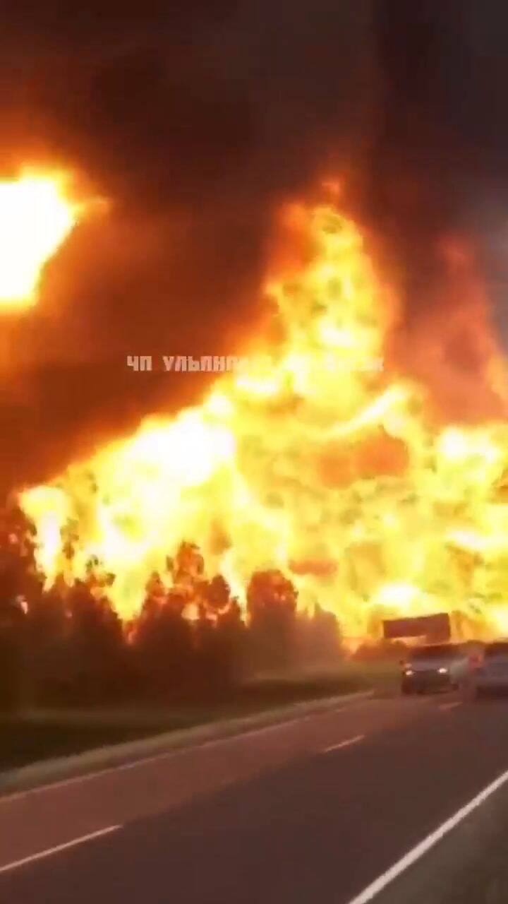 La peligrosa explosión de una estación de servicio rusa que enfureció al Kremlin