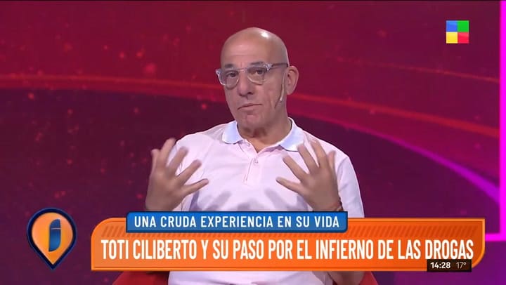 Toti Ciliberto habló del Teto Medina, de su lucha contra las adicciones y de cómo Tinelli lo ayudó