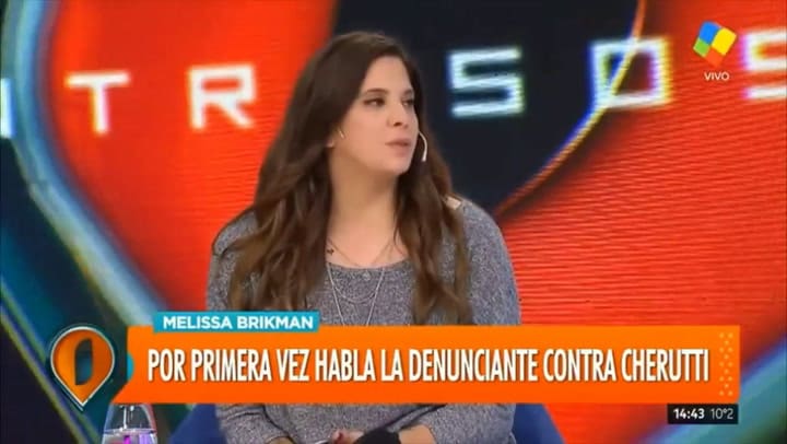 Melissa Brikman habló sobre lo que le hizo vivir Cherutti. Fuente: America TV