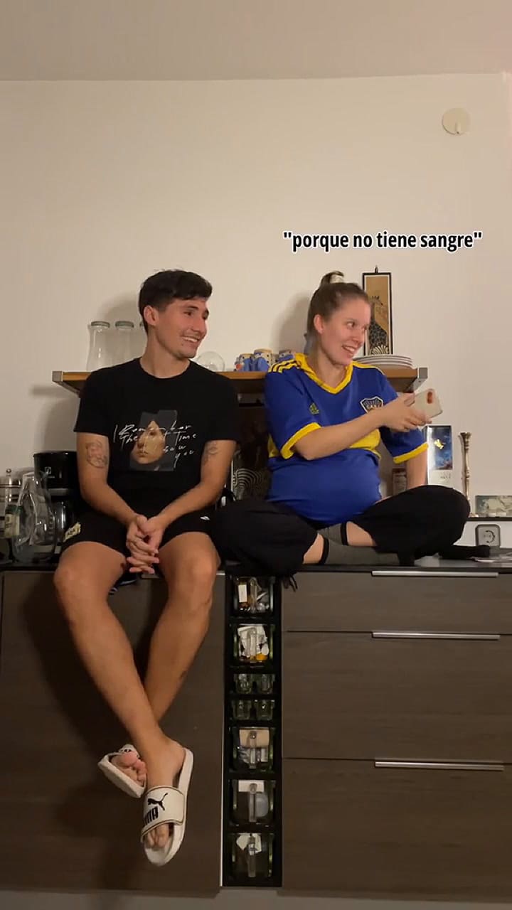 La pareja de tiktokers hablan de sus clubes favoritos en la Argentina