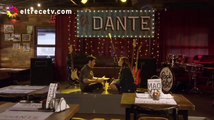 El beso de Simona y Dante - Fuente: El Trece