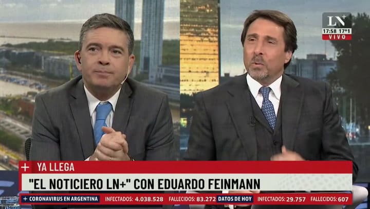 Pase de Pablo Rossi y Eduardo Feinmann