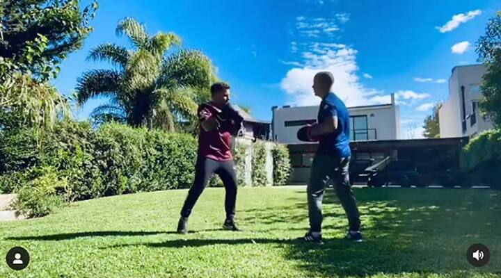 Fede Bal mostró su entrenamiento - Fuente: Instagram