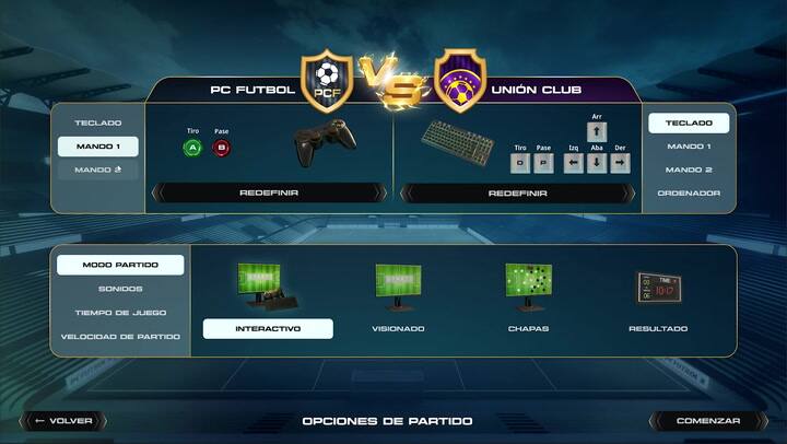 Una demo del juego PC Fútbol 8