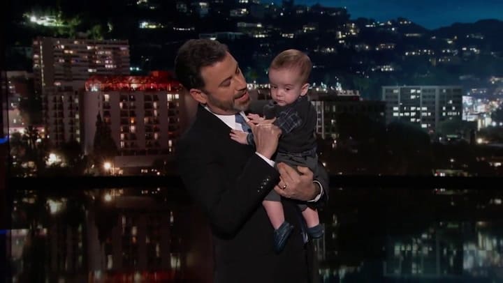 Jimmy Kimmel se emocionó al hablar sobre la enfermedad de su hijo