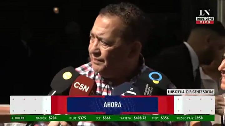 Luis D´Elía, en defensa del Presidente: “Es un héroe nacional”