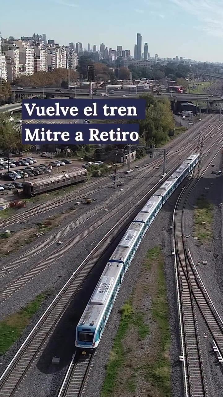 El tren Mitre vuelve a Retiro