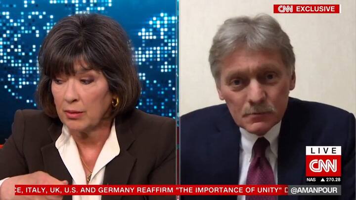 La tensa entrevista entre una periodista de la CNN y el vocero del Kremlin