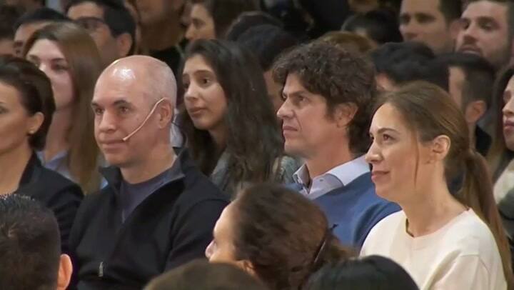 Macri hizo el 'Topo Gigio' como Juan Román Riquelme - Fuente: Casa Rosada