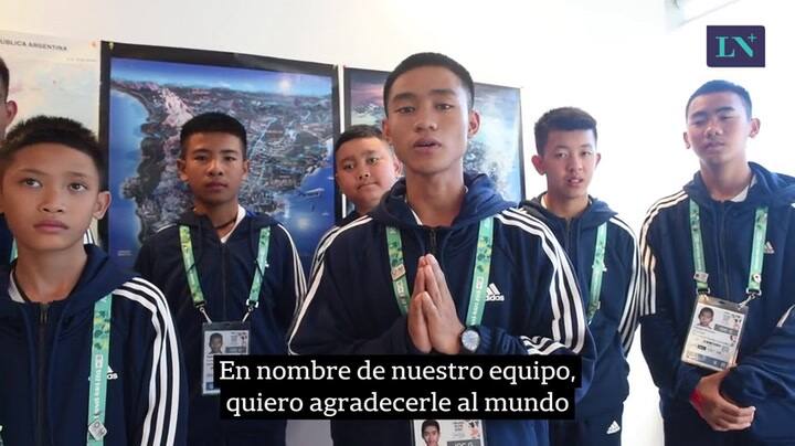 Los chicos tailandeses agradecieron al mundo su apoyo