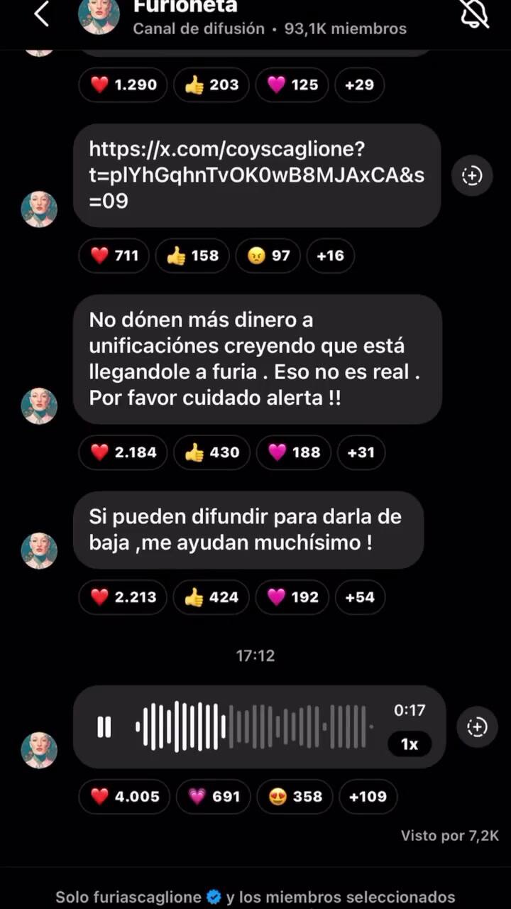 Furia recuperó su celular al salir de la casa de Gran Hermano: cuál fue su primera publicación