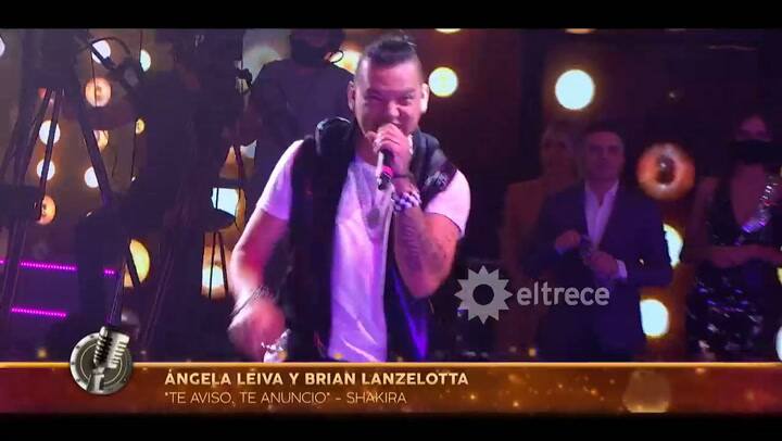 Cantando 2020. Ángela Leiva y Brian Lanzelotta interpretaron 'Te aviso, te anuncio' de Shakira - Fue