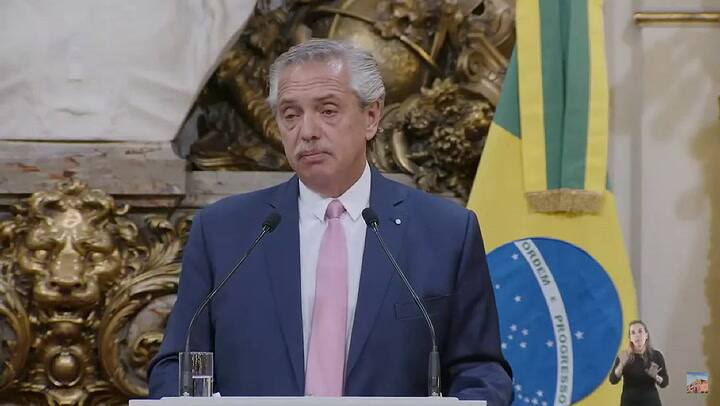 El furcio de Alberto Fernández en la conferencia de prensa junto a Lula da Silva