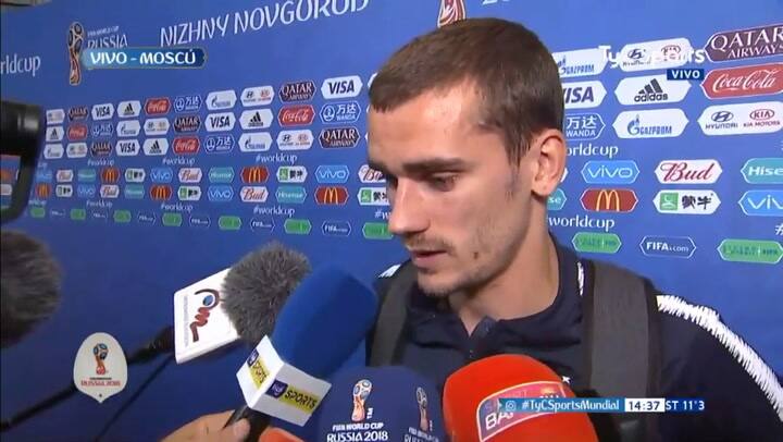 Antoine Griezmann reveló por qué no grito el gol contra Uruguay - Fuente: Tv Pública