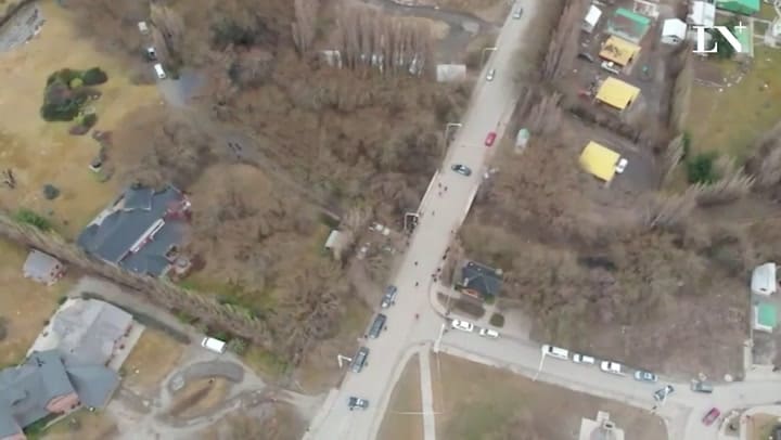 Drone allanamiento casa de Cristina Kirchner en El Calafate
