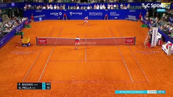 Argentina Open: la 'gran Willy' de Facundo Bagnis - Fuente: TyC Sports